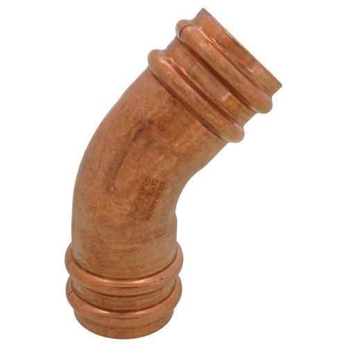 Main product image of 1-3/8" OD ACR Copper Press Long Radius 45-Degree Street Elbow