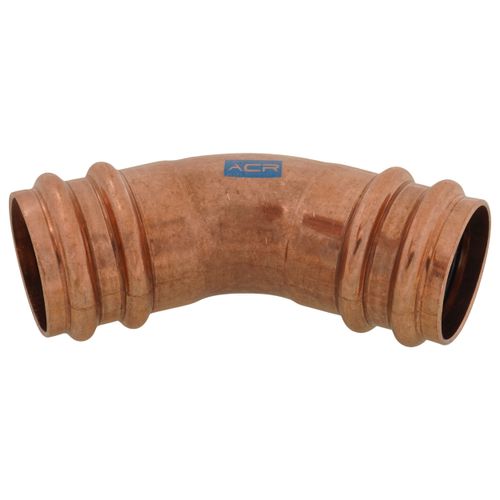 Main product image of 1-3/8" OD ACR Copper Press Long Radius 45-Degree Street Elbow
