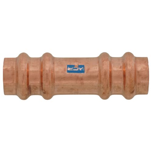 Main product image of 1/2" OD ACR Copper Press Coupling, Staked Stop