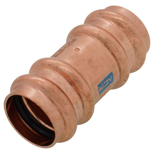 Main product image of 1-1/8" OD ACR Copper Press Coupling, Staked Stop