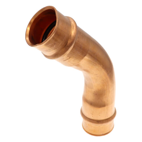 Main product image of 1-3/8" Refrigerant Copper Press 45° Elbow, 3081222200111
