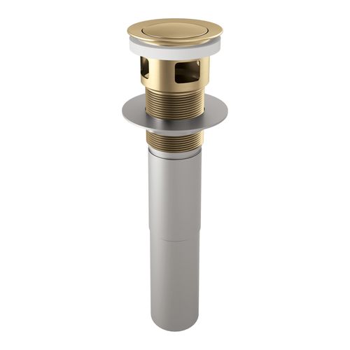 Main product image of 2-1/8" Luxe Gold Drain Assembly for Sink - Push Button Pop-Up w/ Overflow, RP81628GL