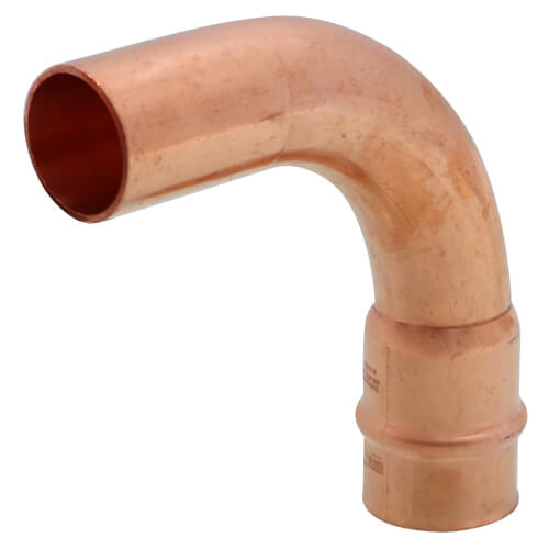 1-1/8" Refrigerant Copper Press Long Radius 90° Street Elbow