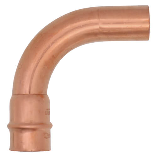 1-1/8" Refrigerant Copper Press Long Radius 90° Street Elbow