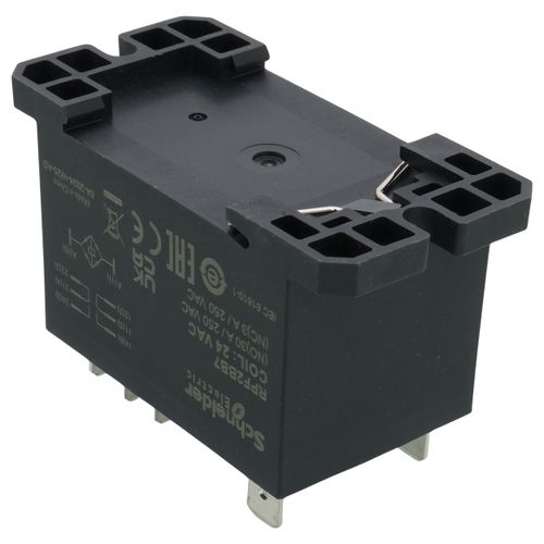 Main product image of Harmony Electromechanical Power Relay, DIN Rail or Panel Mount (30A, 2 CO, 24 VAC)