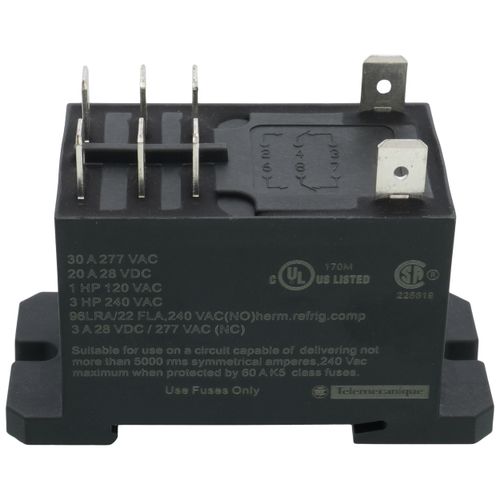 Main product image of Harmony Electromechanical Power Relay, DIN Rail or Panel Mount (30A, 2 CO, 24 VAC)