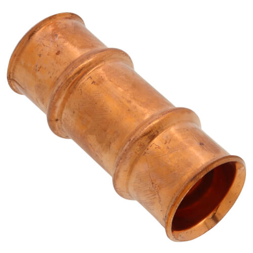 7/8" Refrigerant Copper Press Slip Coupling, Buna-N O-Ring