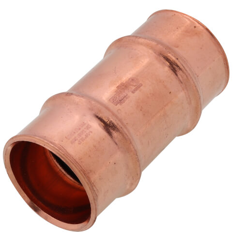 1-1/8" Refrigerant Copper Press Slip Coupling, Buna-N O-Ring