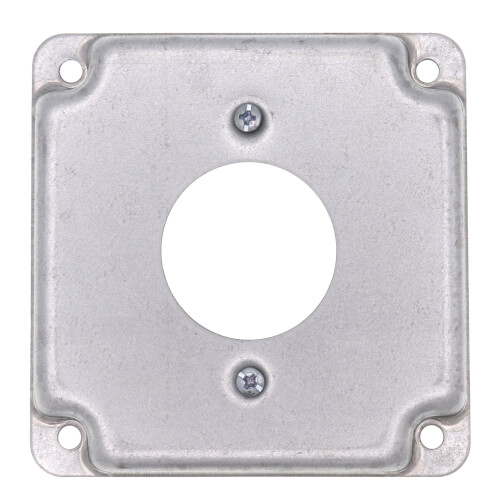 4" Square Surface Cover for One 4-Wire Twist-Lock Single Receptacle