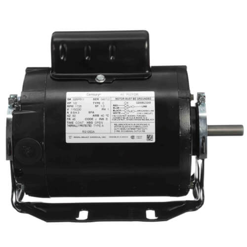 Main product image of 5-5/8" Capacitor Start Resilient Base Motor w/ 48 Frame (115/230V, 1725 RPM, 1/2 HP)