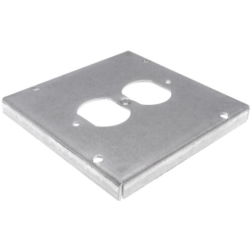 Main product image of 4-11/16" Square Surface Cover for One Duplex Flush Receptacle