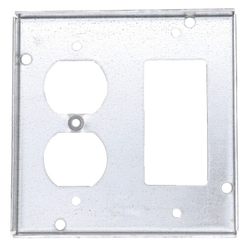 Main product image of 4-11/16" Square Surface Cover for One Ground Fault Receptacle and One Duplex Receptacle