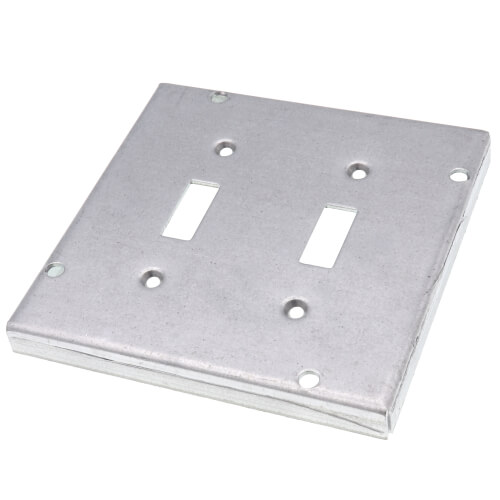 Main product image of 4-11/16" Square Surface Cover for Two Toggle Switches
