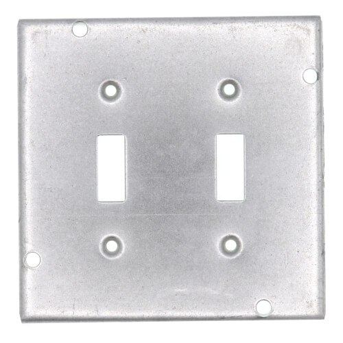Main product image of 4-11/16" Square Surface Cover for Two Toggle Switches