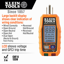 Main product image of GFCI Receptacle Tester with LCD