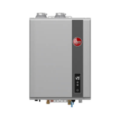 Main product image of RTGH Super High Efficiency 9.0 GPM Indoor Condensing Tankless Water Heater (Natural Gas), RTGH-90DVLN-3