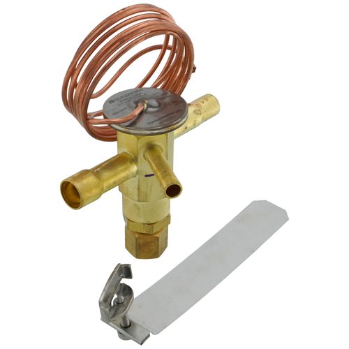 Main product image of CV Series 3/8" x 1/2" x 1/4" Solder R-410A Thermal Expansion Valve w/ Check Valve, 60" Capillary (5 Ton)