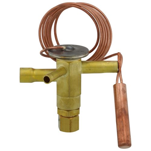 Main product image of CV Series 3/8" x 1/2" x 1/4" Solder R-22 Thermal Expansion Valve w/ Check Valve, 60" Capillary (6 Ton)