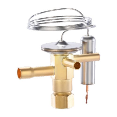 Main product image of M Series 1/4" x 3/8" Straightway R-404A / R-507 Thermal Expansion Valve, External Equalization, 30" Capillary (0.21 Ton)