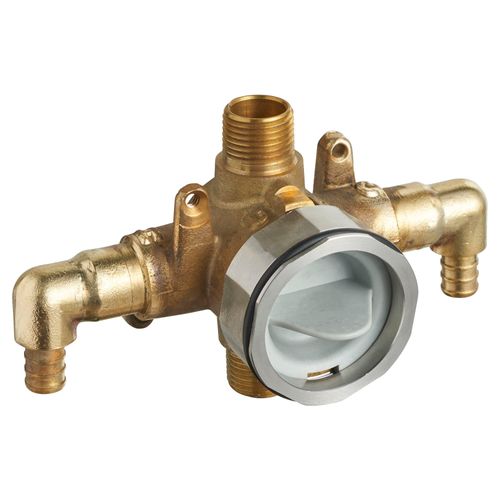 Main product image of Flash Shower Rough-In Valve w/ PEX Inlet Elbows/Universal Outlets, PEX Crimp, RU107E