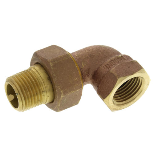 1/2" (FIP x Male Union) Radiator Union Elbow