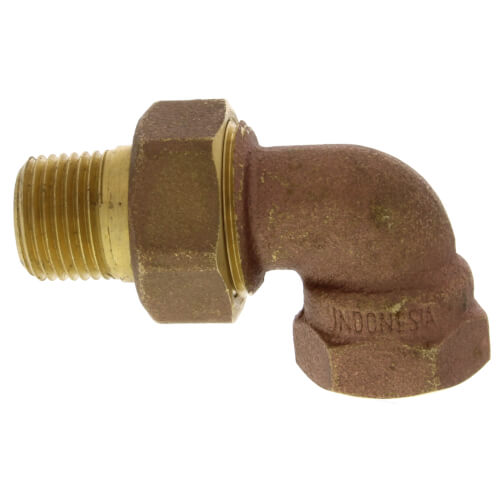 1/2" (FIP x Male Union) Radiator Union Elbow