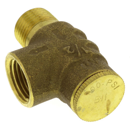 Main product image of 1/2" Brass Relief Valve, Non-Adjustable, 100 PSI (Lead Free)