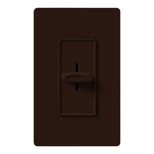 Main product image of Skylark Slide-To-Off Dimmer, 1000W, Incandescent/Halogen Only, Single-Pole, 120V, Brown