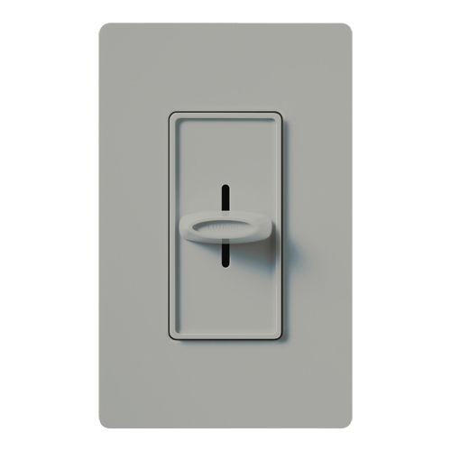 Main product image of Skylark Slide-To-Off Dimmer, 1000W, Incandescent/Halogen Only, Single-Pole, 120V, Gray