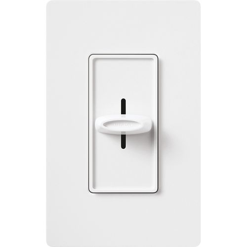 Main product image of Skylark Slide-To-Off Dimmer, 1000W, Incandescent/Halogen Only, Single-Pole, 120V, White