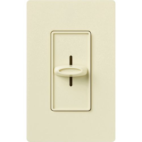 Main product image of Skylark Slide-To-Off Dimmer, 1000W, Incandescent/Halogen Only, Single-Pole, 120V, Almond