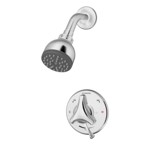Main product image of Origins Shower System w/ Secondary Integral Volume Control and Integral Service Stops, Tri-Star Handle