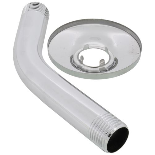 Main product image of 6" Chrome Plated Shower Arm & Stainless Steel Flange