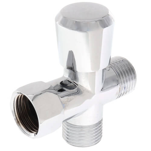 S01070 - Jones Stephens S01070 - Chrome Push-button Shower Diverter Valve