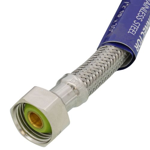 Main product image of 30" Flexible Braided Stainless Steel Hose Faucet Connector, 3/8" x 1/2" OD x FIP