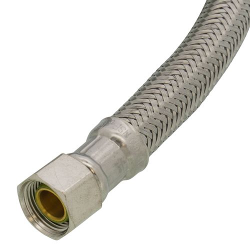Main product image of 30" Flexible Braided Stainless Steel Hose Faucet Connector, 3/8" x 1/2" OD x FIP