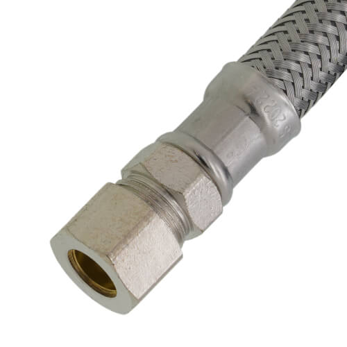 Main product image of 3/8" OD x 3/8" Compression x 9” Braided Stainless Steel Delta Style Faucet Connector