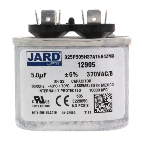 Main product image of 5 MFD Oval Run Capacitor (370V), S1-02420043700