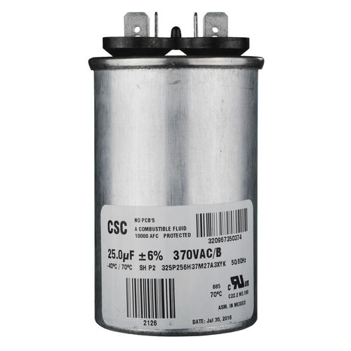 Main product image of 370v 30MFD Run Single Capacitor Round, S1-02423182700