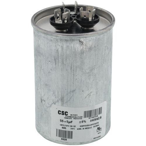 Main product image of Dual Capacitor 55/5 MFD 440v Round, S1-02425511700