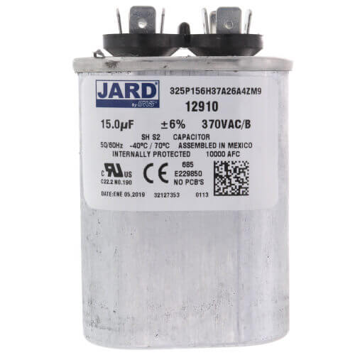 15 MFD Oval Run Capacitor (370V), S1-02425900000