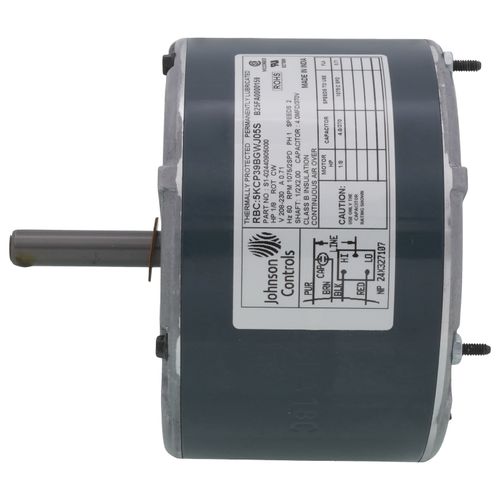 Main product image of 1/8 HP, 1075 RPM, 2-Speed, 1 Phase Condenser Motor (230V), S1-02440905000