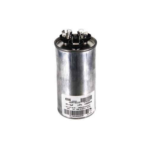 Main product image of 440v 35/3MFD Run Dual Capacitor Round, S1-CAP4403035DR