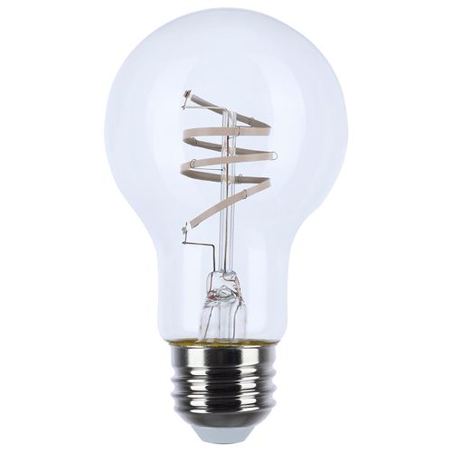 Main product image of 6W LED, Reminiscent, Flex Gray Coil Filament, A19, Medium Base, 2700K CCT, Clear, 120V (12 Pack)