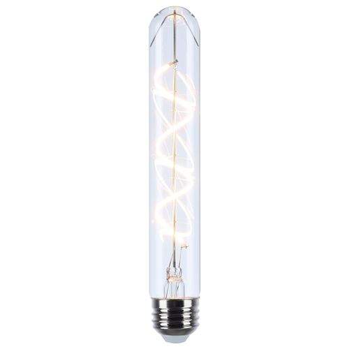 Main product image of 6W LED, Reminiscent, Flex Gray Coil Filament, T9, Medium Base, 2700K CCT, Clear, 120V, 2-Pack (12 Pack)