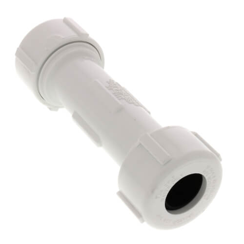 Main product image of 1/2" PVC Sch. 40 Compression Coupling (PVC White - Buna-N Gasket)