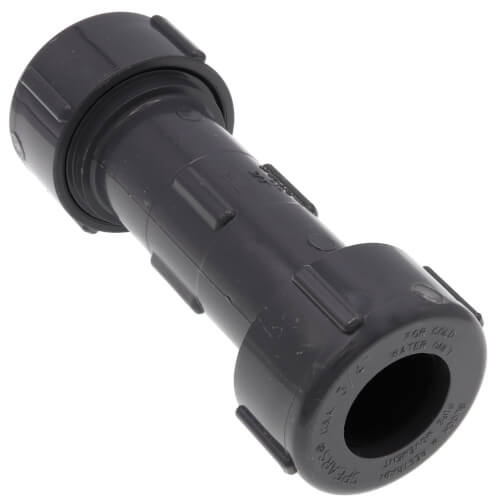 3/4" PVC Sch. 40 Compression Coupling (PVC Gray - EPDM Gasket)