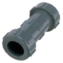 2" PVC Sch. 40 Compression Coupling (PVC Gray - EPDM Gasket)