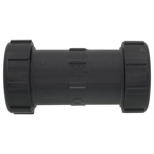 Main product image of 2" PVC Sch. 40 Compression Coupling (PVC Gray - EPDM Gasket)
