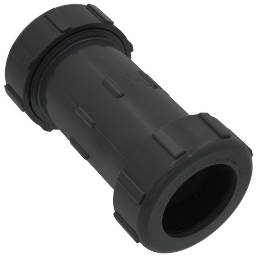 Main product image of 2" PVC Sch. 40 Compression Coupling (PVC Gray - EPDM Gasket)